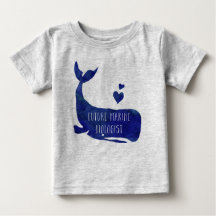 Future Marine Biologist Whale Baby Football Jersey