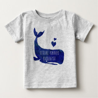 Future Marine Biologist Whale Baby Football Jersey Baby T-Shirt