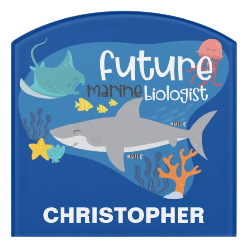 Future Marine Biologist With Name Sign