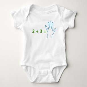 "Future Mathematician" Humorous, basic math Baby Bodysuit