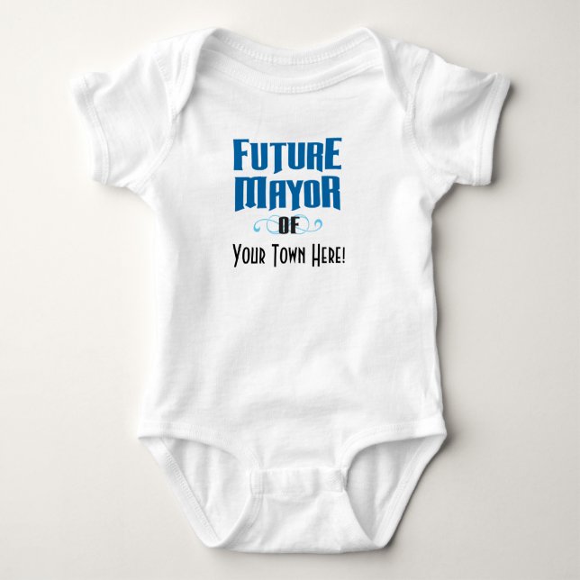 Future Mayor One-Piece Bodysuit for Baby Boy (Front)