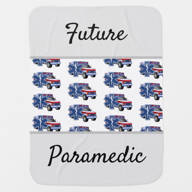 Future Medic Ambulance  Baby Blanket (Front)