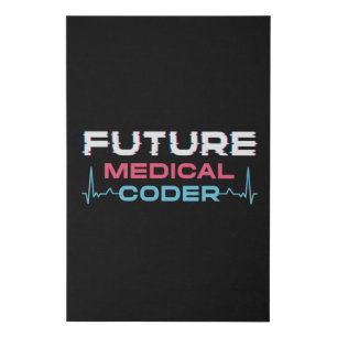 Future Medical Coder Coding ICD Coder Programmer Faux Canvas Print
