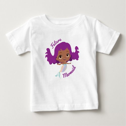 Future Mermaid Afro American Cute Baby T_Shirt