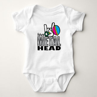 Future Metal Head crawler. Baby Bodysuit