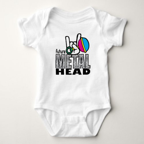 Future Metal Head crawler Baby Bodysuit