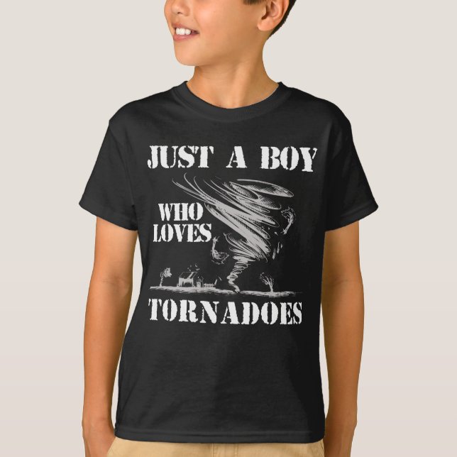 Future Meteorologist Boys Tornado Lover T-Shirt (Front)
