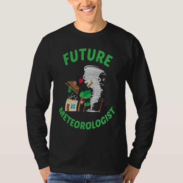 Future Meteorologist Kid Cute Weather Forecast Met T-Shirt (Front)