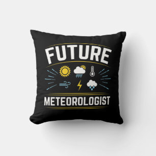 Future Meteorologist Meteorology Student Weather Throw Pillow
