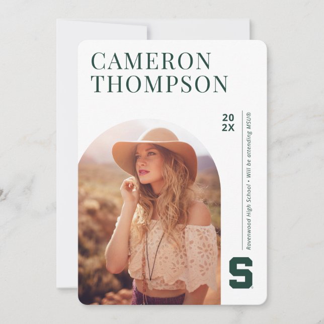 Future Michigan State Grad | Photo Arch Invitation (Front)