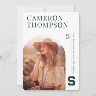 Future Michigan State Grad Photo Arch Invitation
