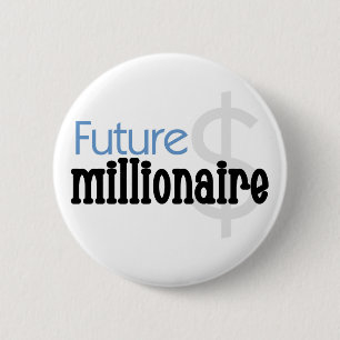 Future Millionaire - Blue Tshirts and Gifts Button
