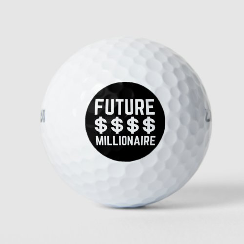 Future Millionaire Golf Balls