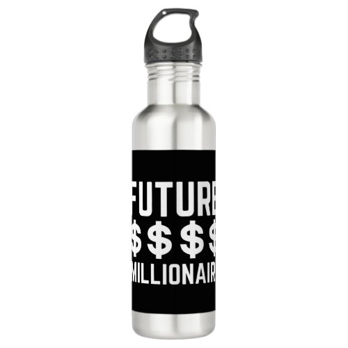 Future Millionaire Stainless Steel Water Bottle