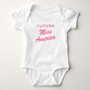 Future Miss America Girl baby clothing Baby Bodysuit