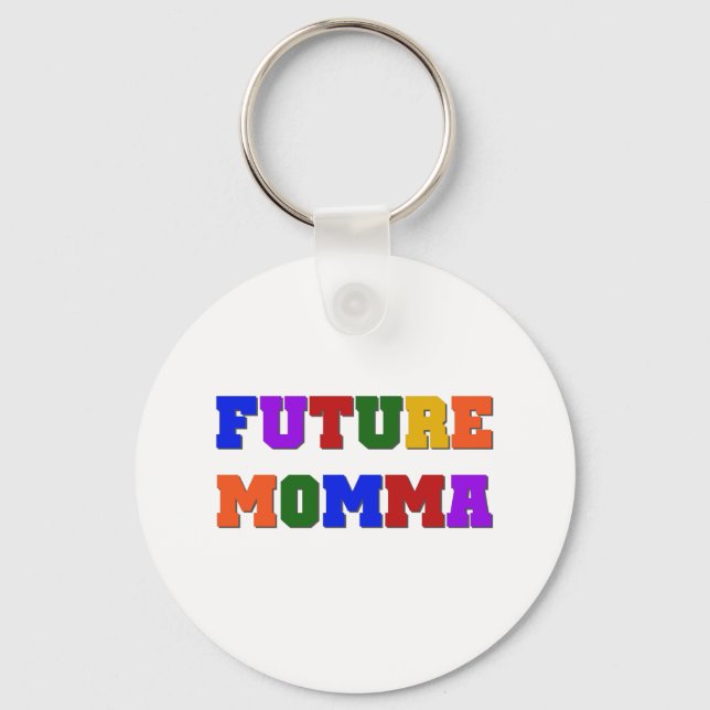 Future Momma Tshirts and Gifts Keychain (Front)