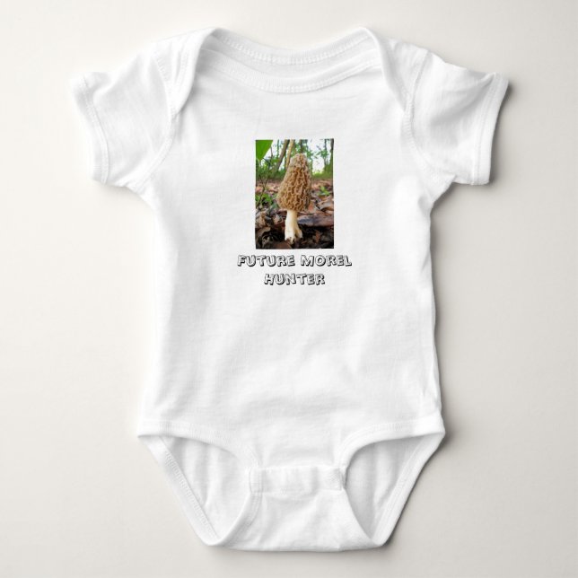 Future Morel Hunter Baby Baby Bodysuit (Front)