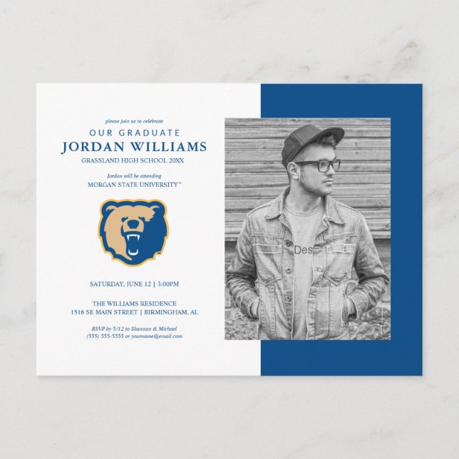 Future Morgan State Graduate Announcement Postcard (Front)