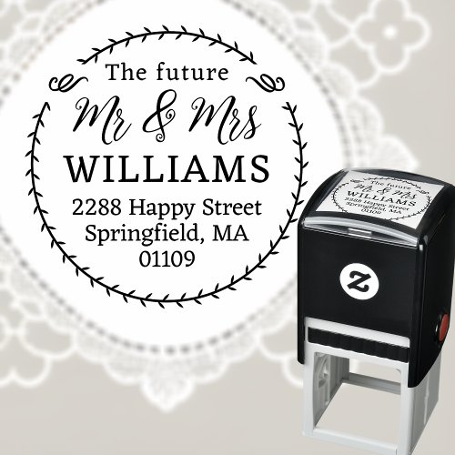 Future Mr and Mrs Address Stamp