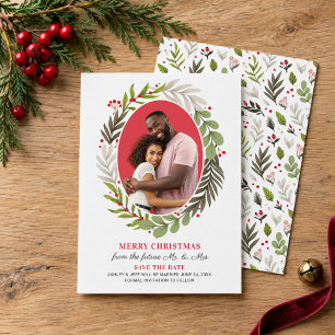 Future Mr and Mrs Christmas Save the Date Holiday Card