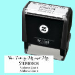 Future Mr and Mrs Custom Name Return Address Self-inking Stamp<br><div class="desc">This stylish typography custom "Future Mr and Mrs" save the date or engagement party return address self-inking stamp with black and white typography would be the perfect addition to your wedding stationery collection. Use it to add a return address to letters, invitations, or thank you notes. Customize by editing the...</div>