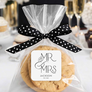 Future Mr and Mrs Engagement Square Sticker