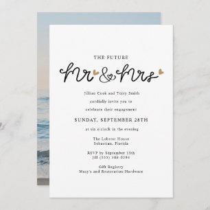 Future Mr and Mrs Photo Engagement Party Invitation