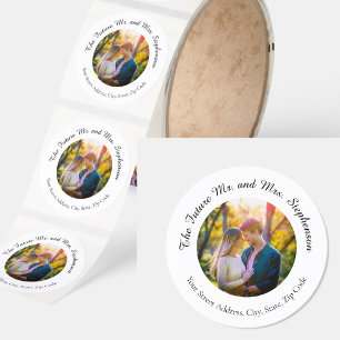 Future Mr and Mrs Photo Return Address Label 