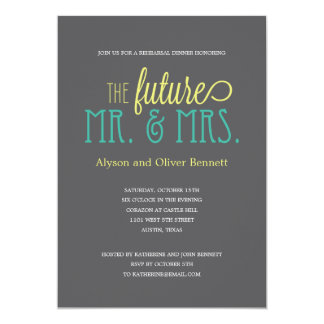 Future Mr and Mrs Rehearsal Dinner /Wedding Shower Card
