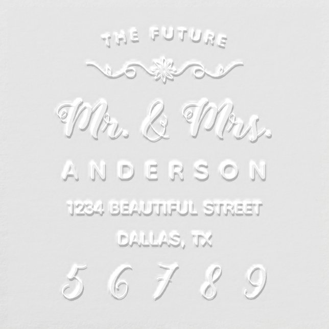 Future Mr and Mrs | Return Address | Classy Embosser (Design)