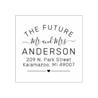 Future Mr and Mrs Script Wedding Return Address