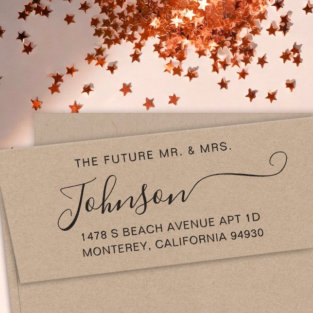 Future Mr And Mrs Wedding Save the Date Self-inking Stamp (Creator Uploaded)