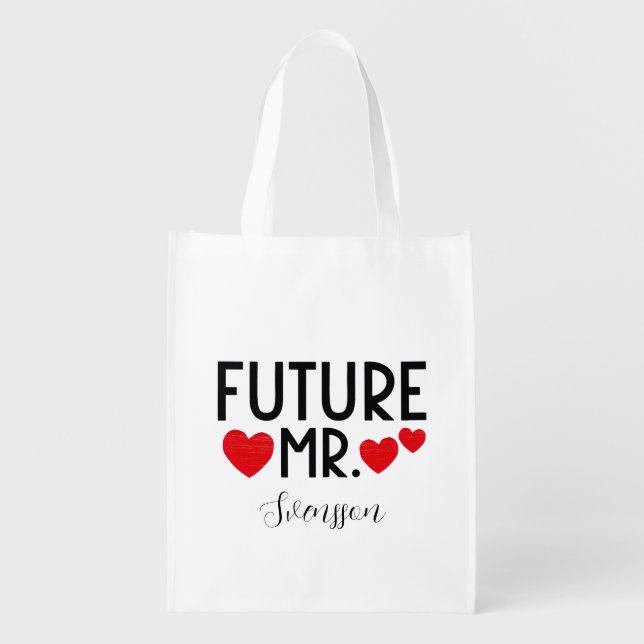 Future Mr. Custom Reusable Grocery Bag (Front)