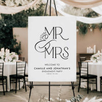 Future Mr & Mrs Engagement Party Welcome Sign