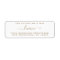 Future Mr Mrs Gold Script Wedding Return Address