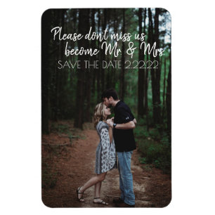 Future Mr. & Mrs. Save The Date Magnet