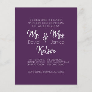 Future Mr. & Mrs. Wedding Invitation Flyer