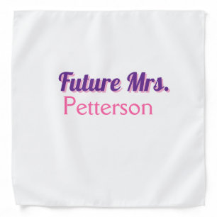 Future Mrs add namebride wedding bachelorette part Bandana