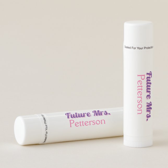 Future Mrs add namebride wedding bachelorette part Lip Balm (Front)