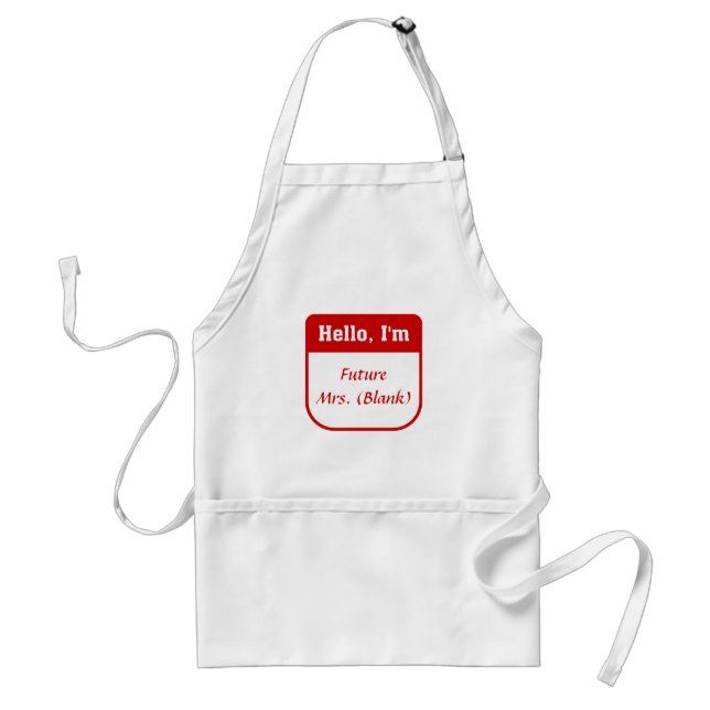 Future Mrs. apron - Personalized (Front)