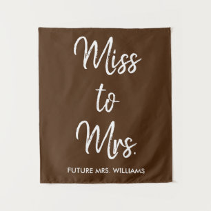 Future Mrs Backdrop Chocolate Bridal Shower Photo