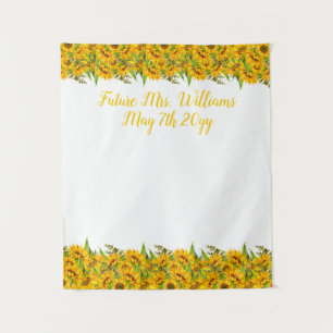 Future Mrs Boho Sunflowers Bridal Shower Backdrop