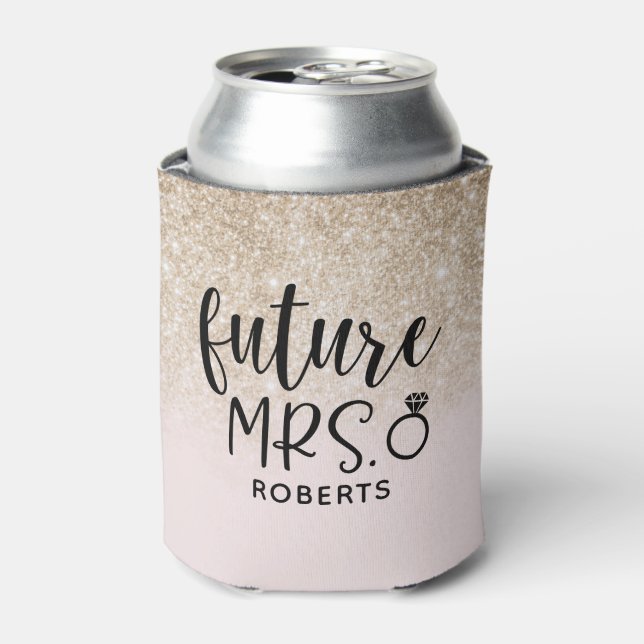 Future Mrs. Bridal Shower Can Cooler (Can Front)