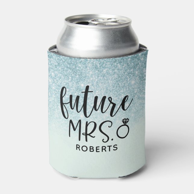 Future Mrs. Bridal Shower Can Cooler (Can Front)
