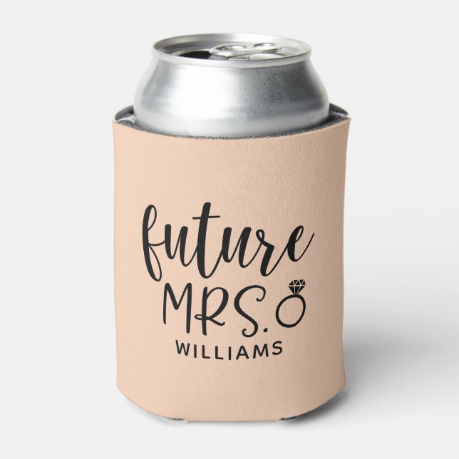 Future Mrs. Bridal Shower Can Cooler (Can Front)