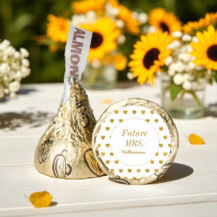 Future Mrs Bridal Shower Gold White  Hershey®'s Kisses®