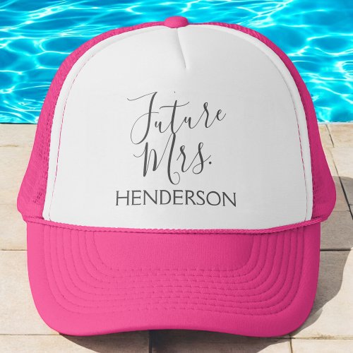 Future Mrs Bridal Shower or Bachelorette Party Trucker Hat