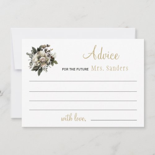 Future Mrs bridal shower winter flowers advice