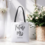 Future Mrs Bride Black White Wedding  Tote Bag<br><div class="desc">Bride Tote Bag with Text Future Mrs in Black and White.  Check out our store collection below for matching items.</div>