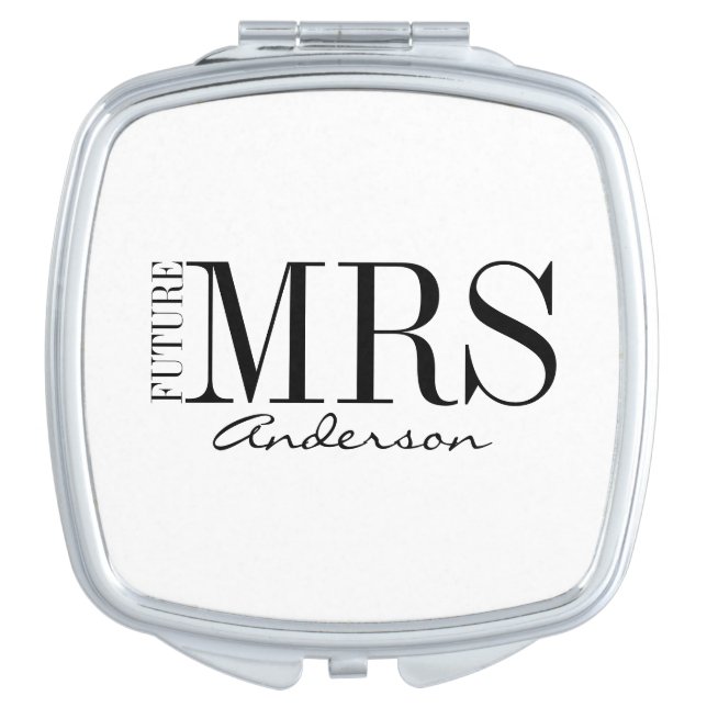 Future Mrs. Bride Bridal Party Compact Mirror (Front)